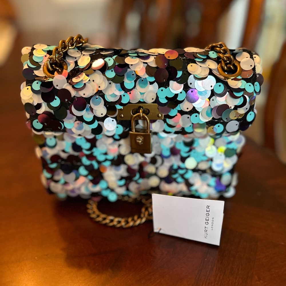 Kurt Geiger London Mini Brixton Sequin Crossbody Bag NWT and Dust Bag - Picture 10 of 11